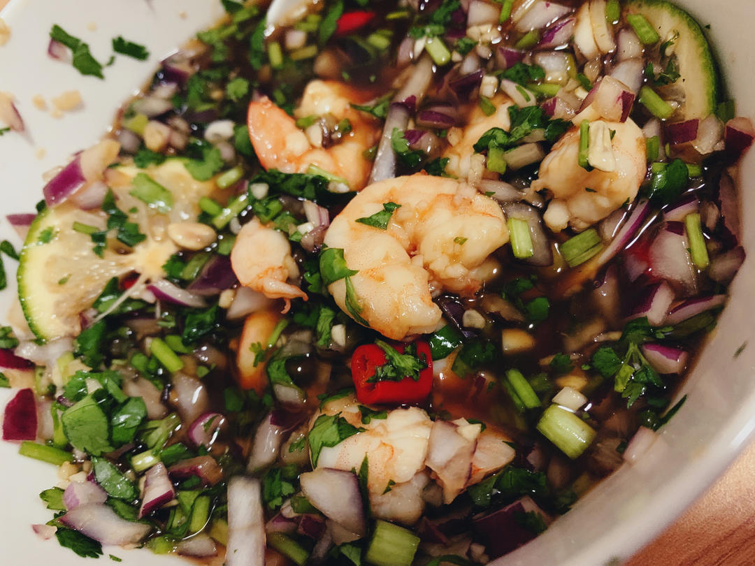 低脂泰式酸辣柠檬虾