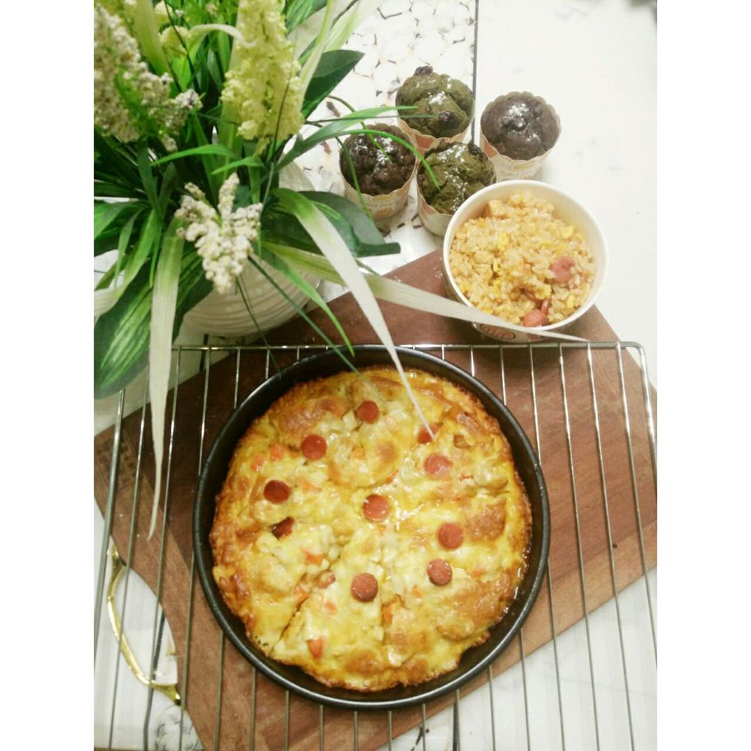 奥尔良烤鸡肉披萨