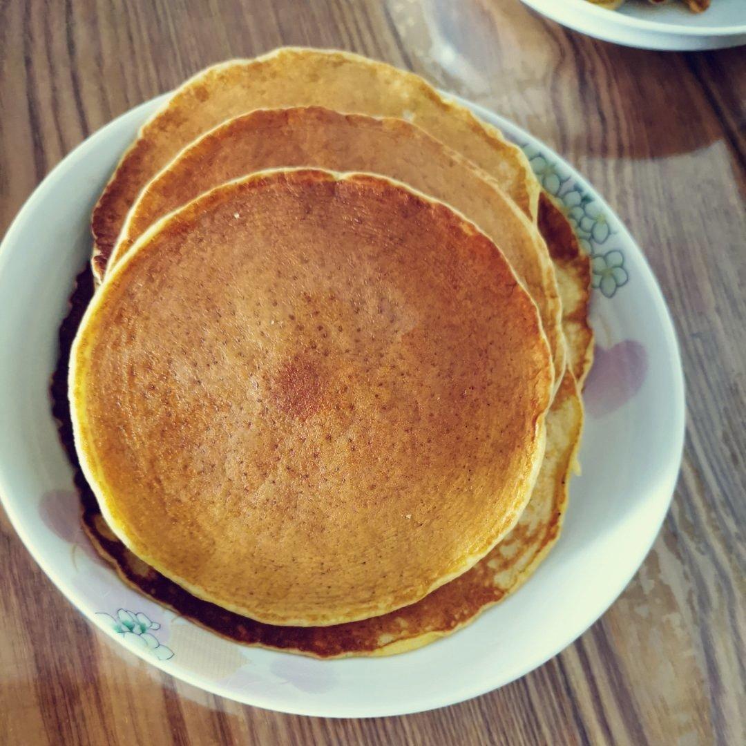 玉米面松饼，早起5分钟搞定，又软又健康