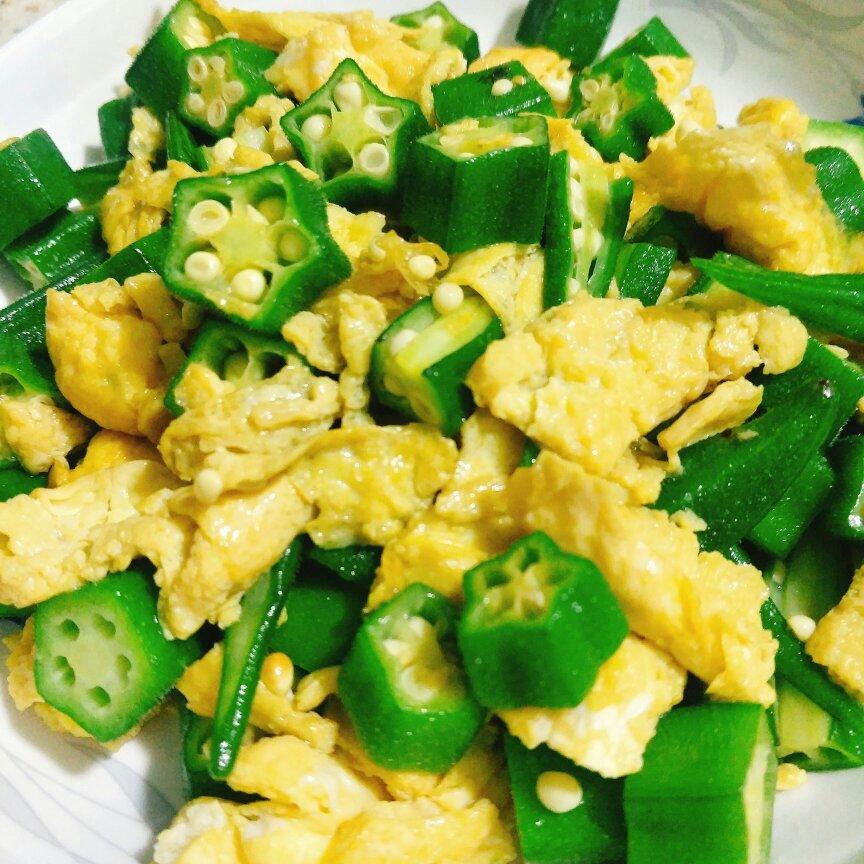 上善若水li33做的秋葵炒鸡蛋