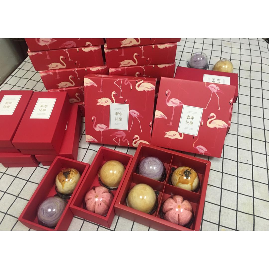 蛋黄酥~紫薯、抹茶、原味~花好月圆，中秋快乐~内附一次做六色蛋黄酥方法~