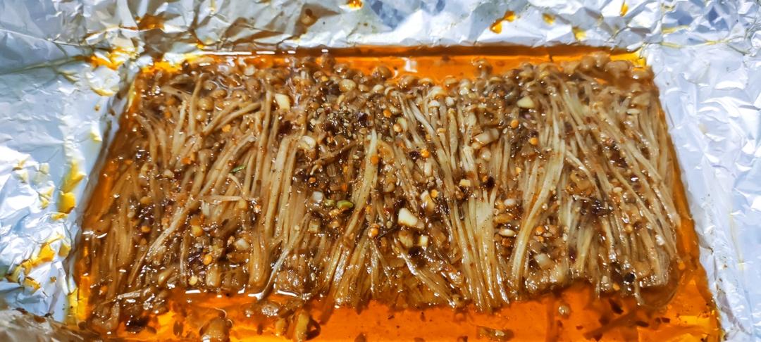 ㊙️制酱料❗️巨好吃烤金针菇！
