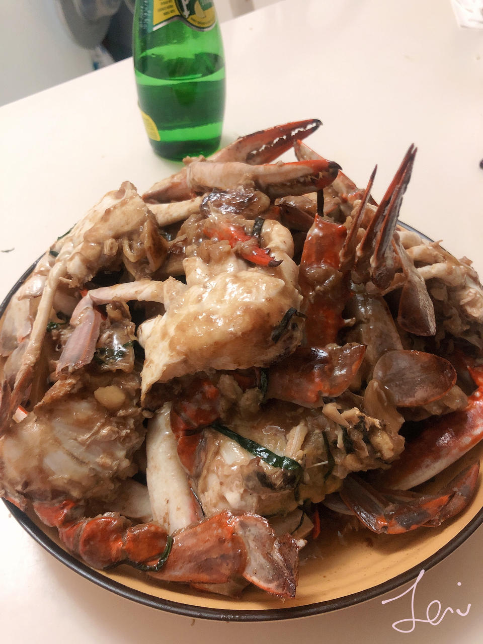 葱姜炒梭子蟹（very easy）