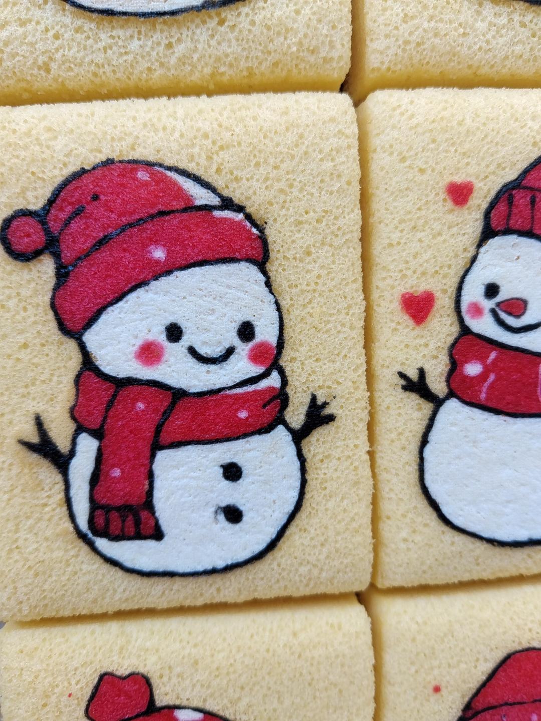 彩绘小方奶油蛋糕