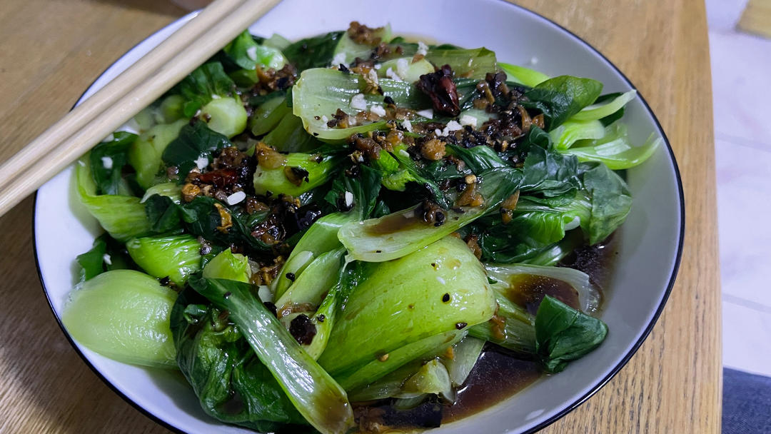 白灼油菜—年夜饭最受欢迎的素菜