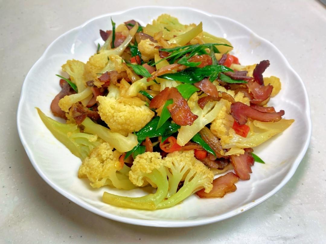 花菜炒腊肉｜家常好菜