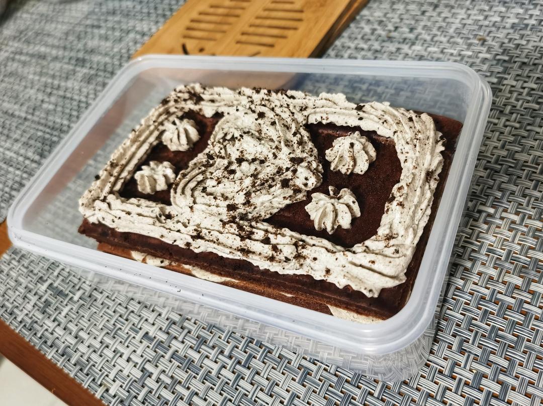 低糖不腻的奥利奥咸奶油蛋糕盒子