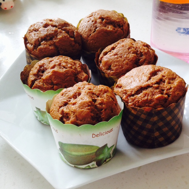 君之书上的香蕉马芬蛋糕