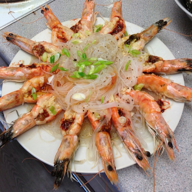 蒜蓉开背虾