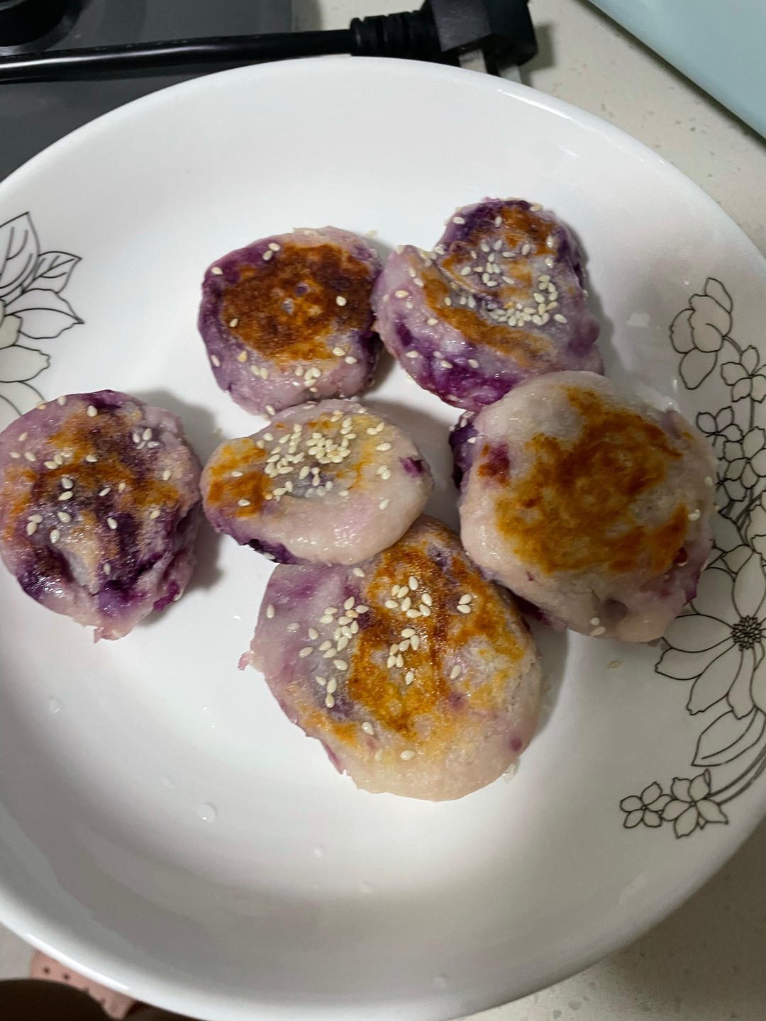 山药紫薯饼—快手早餐