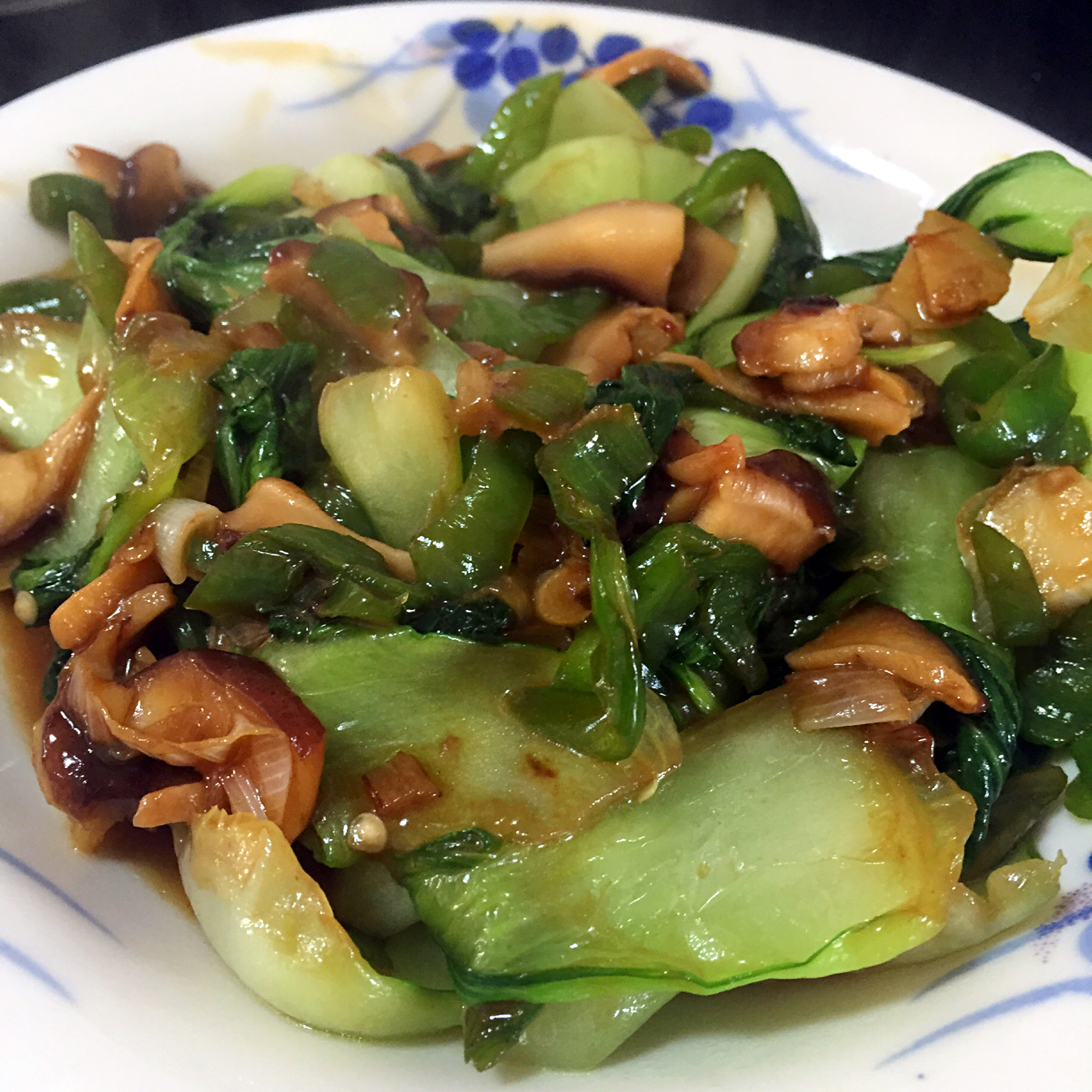蚝油香菇油菜