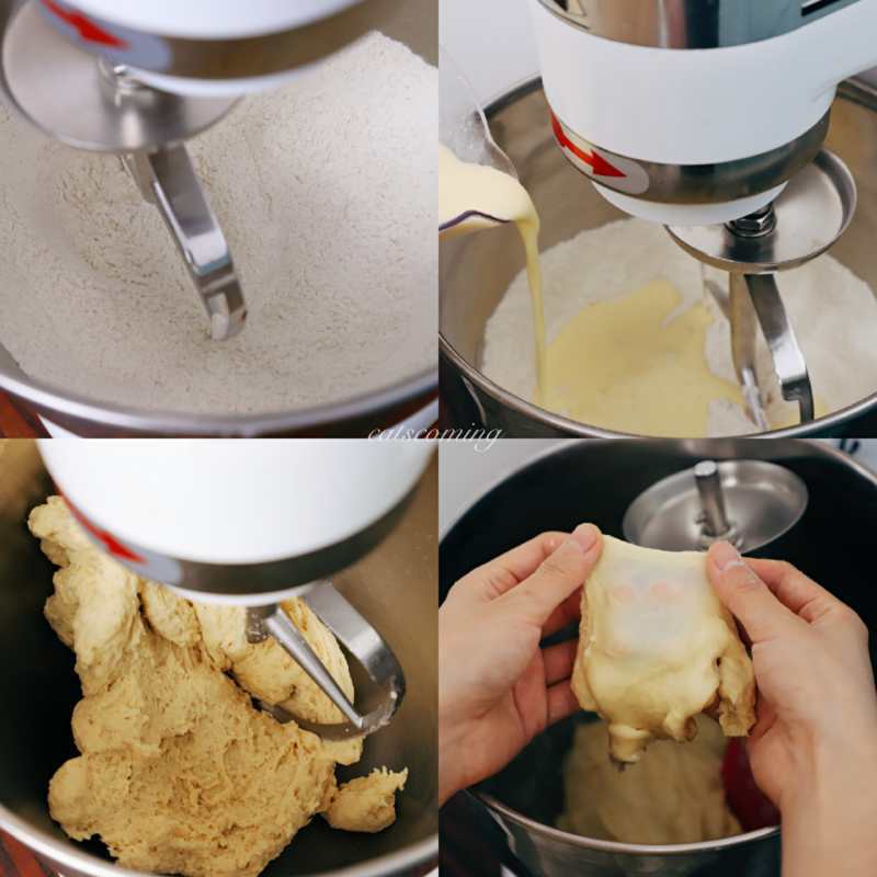 纯奶手撕吐司的做法 步骤1