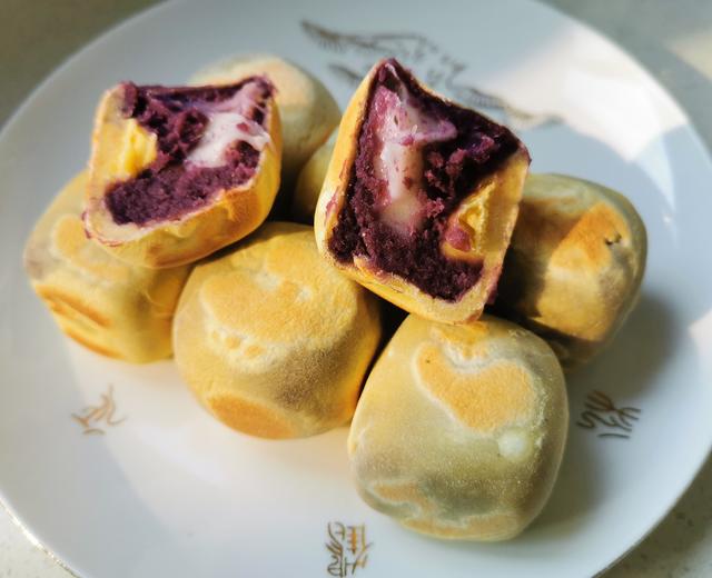 拉丝麻薯紫薯仙豆糕-无油无糖低脂版的做法