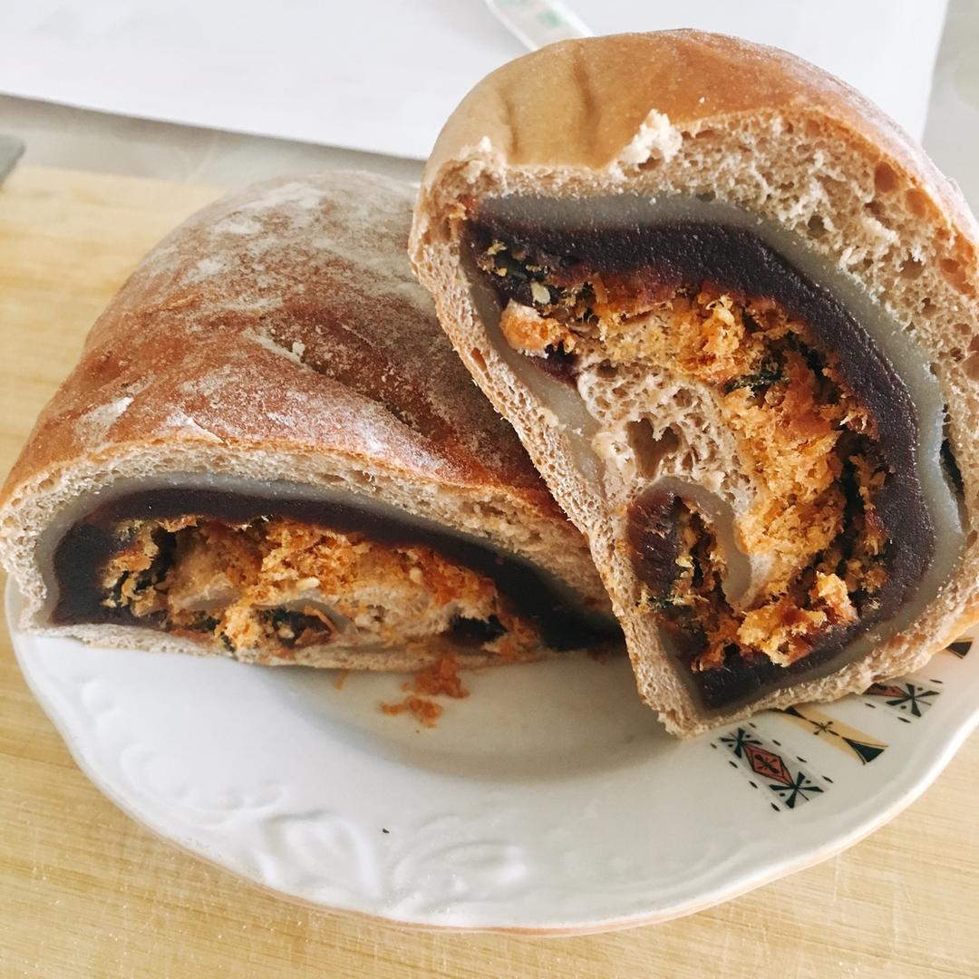 麻薯核桃夹心软欧包