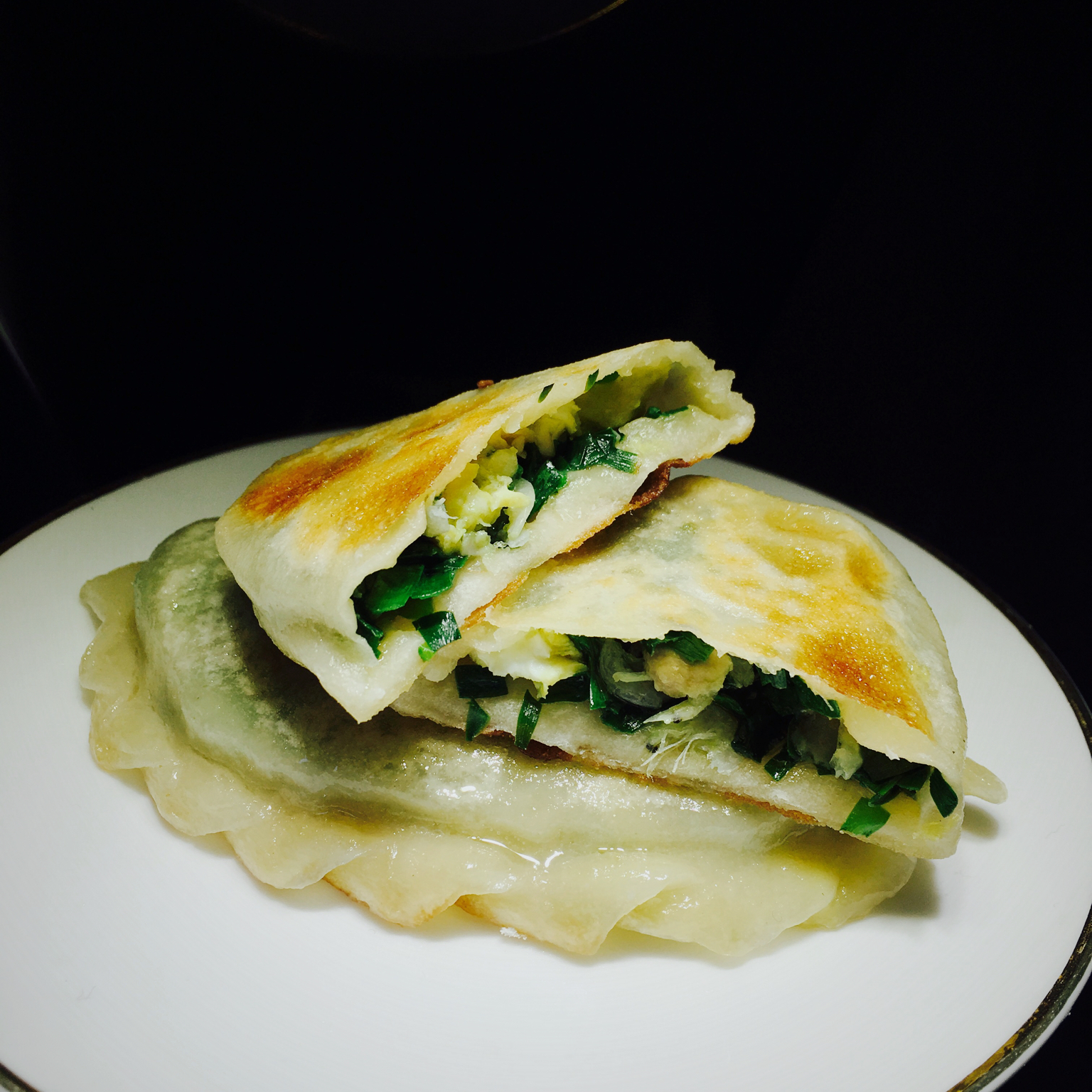 韭菜盒子 Chinese Leek and Egg Pasty