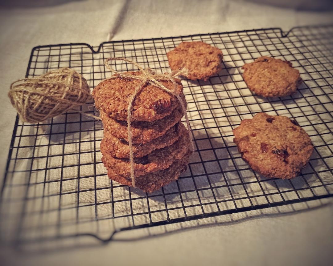 低热量健康小零食-香蕉燕麦曲奇饼干