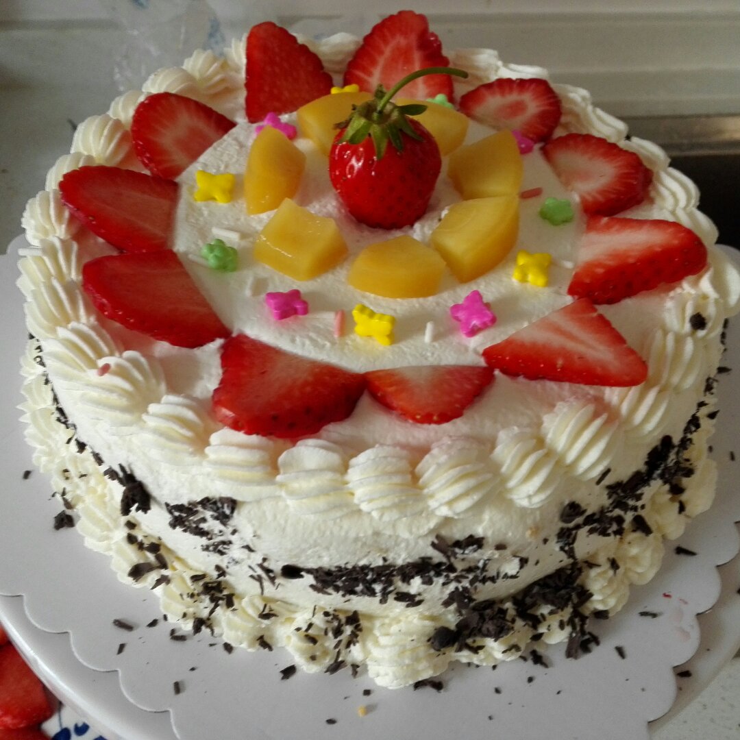 蛋糕裱花—简单花束蛋糕