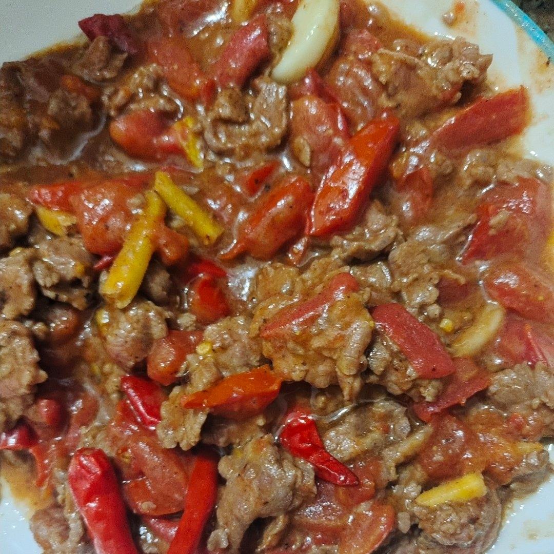 酸甜嫩滑的番茄炒牛肉