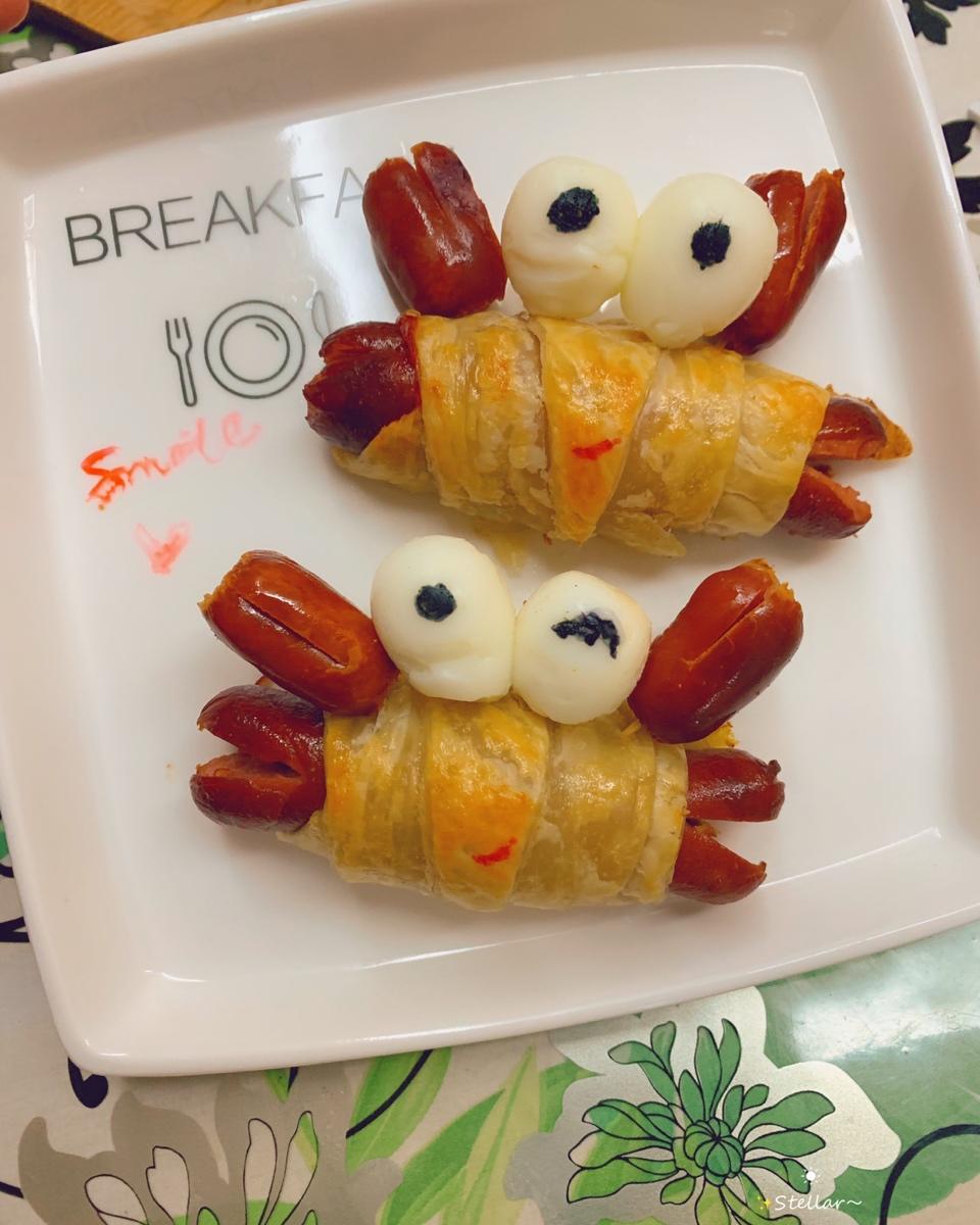 萌萌哒螃蟹手抓饼