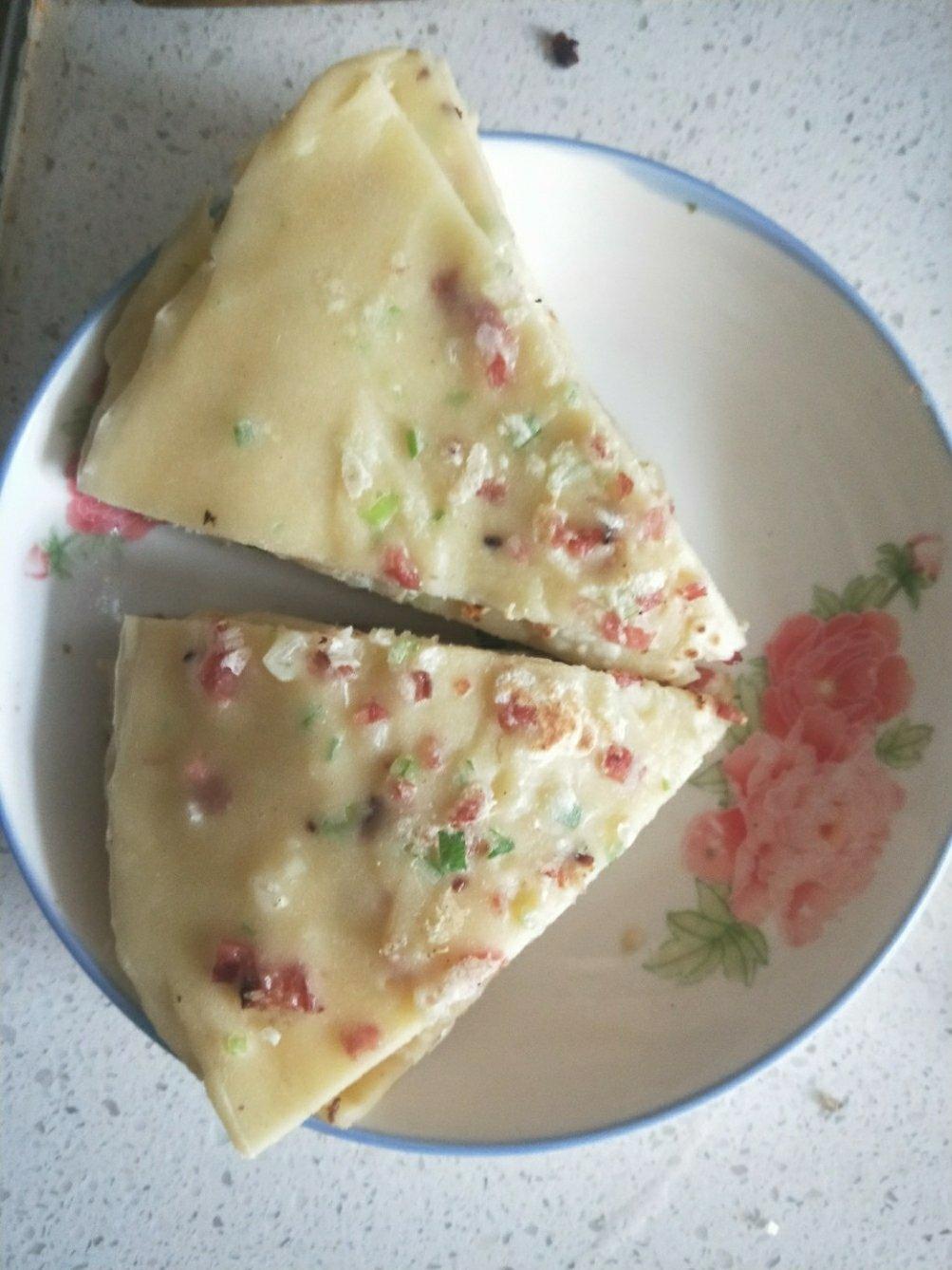培根香葱鸡蛋饼