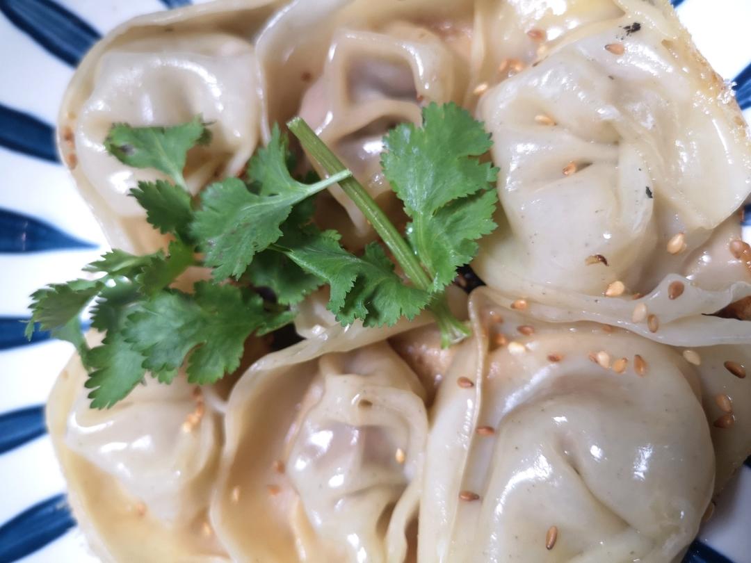香煎槐花牛肉馄饨