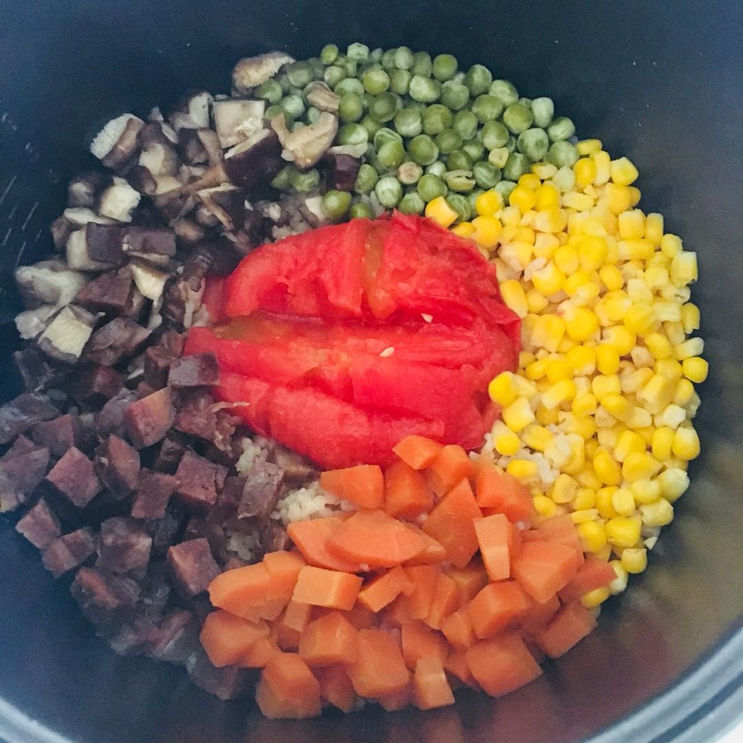 香菇腊肉饭