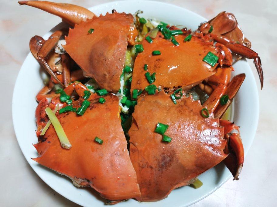 粉丝蒸螃蟹