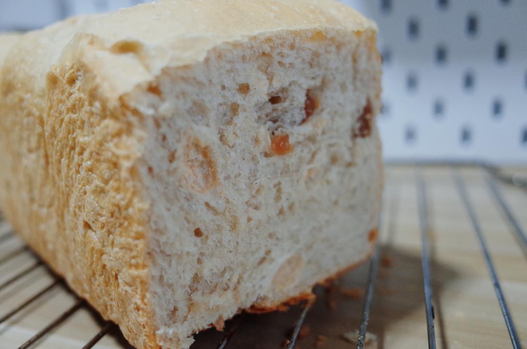 葡萄干肉桂轻全麦吐司（面包机版）丨健康·烘焙