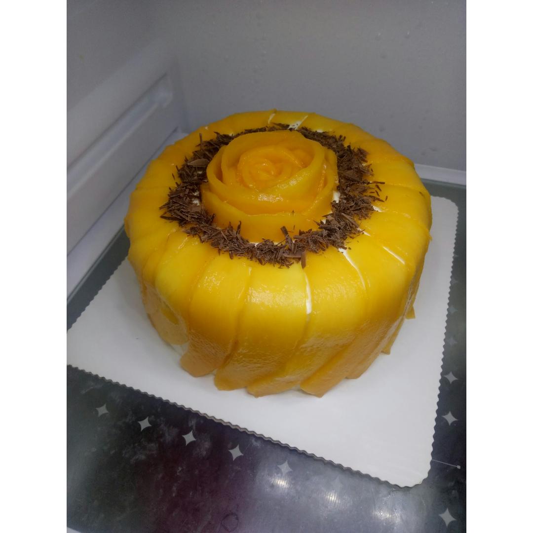芒果可可奶油蛋糕