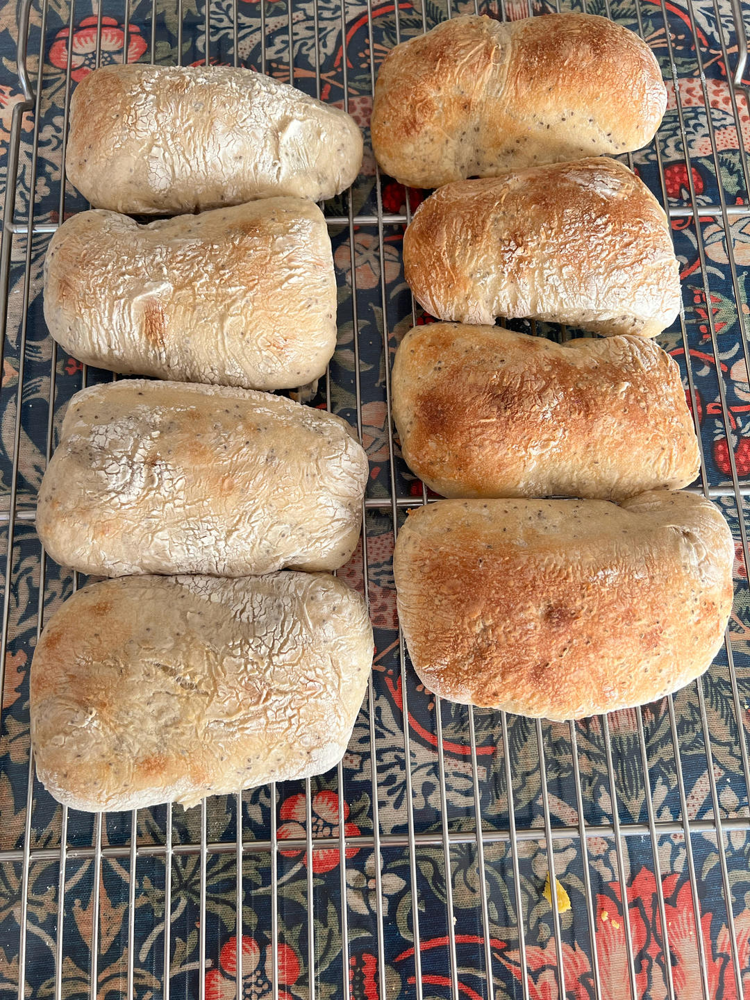 超级简单点恰巴塔配方！免揉面也有大气孔💞