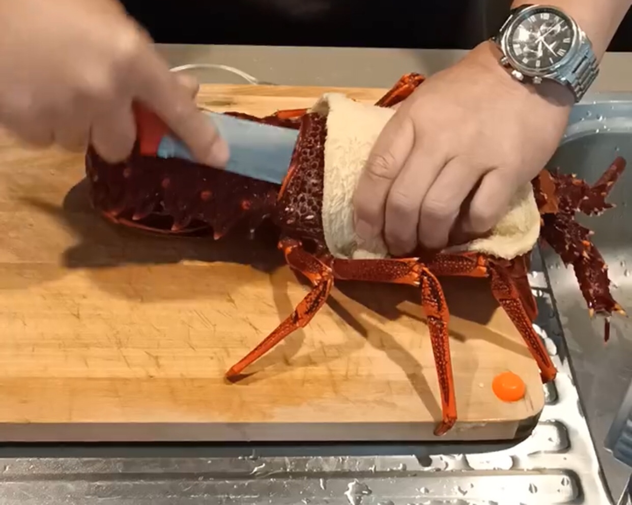 超华丽龙虾刺身的做法 步骤1