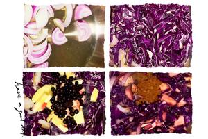 一人食/减脂餐/学做Rick Stein的煎羊排配五香紫甘蓝的做法 步骤2