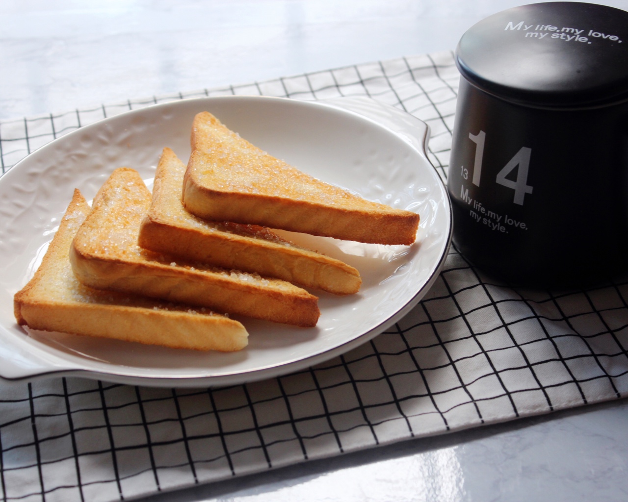 吃不腻的快手早餐—烤吐司片的做法 步骤4