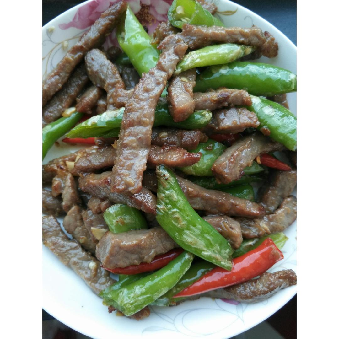 杭椒炒牛柳