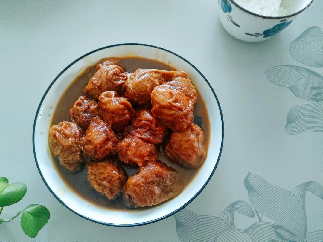 妈妈手作的味道 榨菜肉馅油面筋