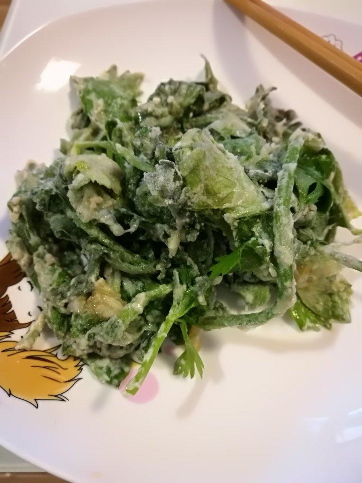 蒸芹菜叶