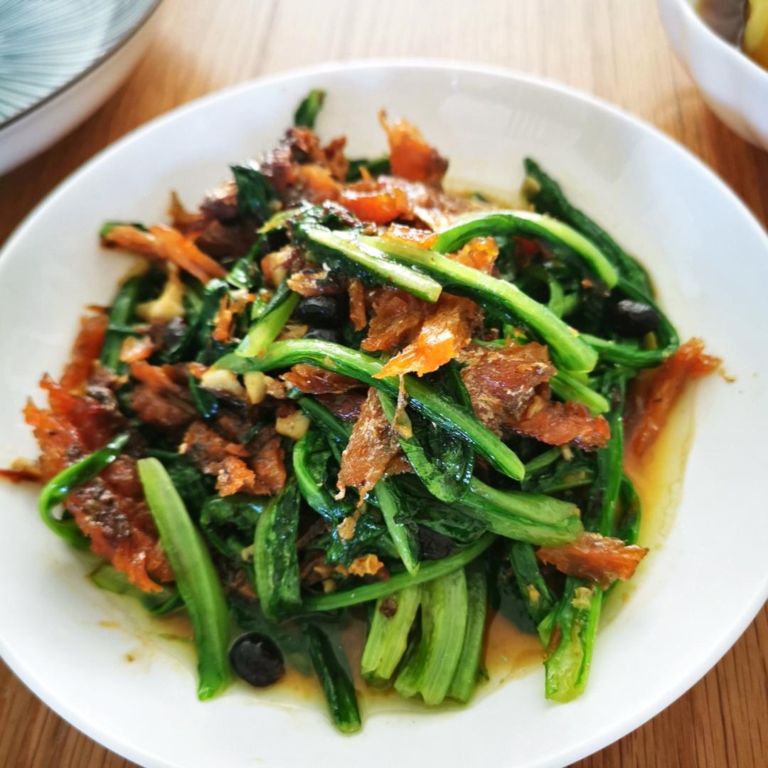 豆豉鲮鱼油麦菜