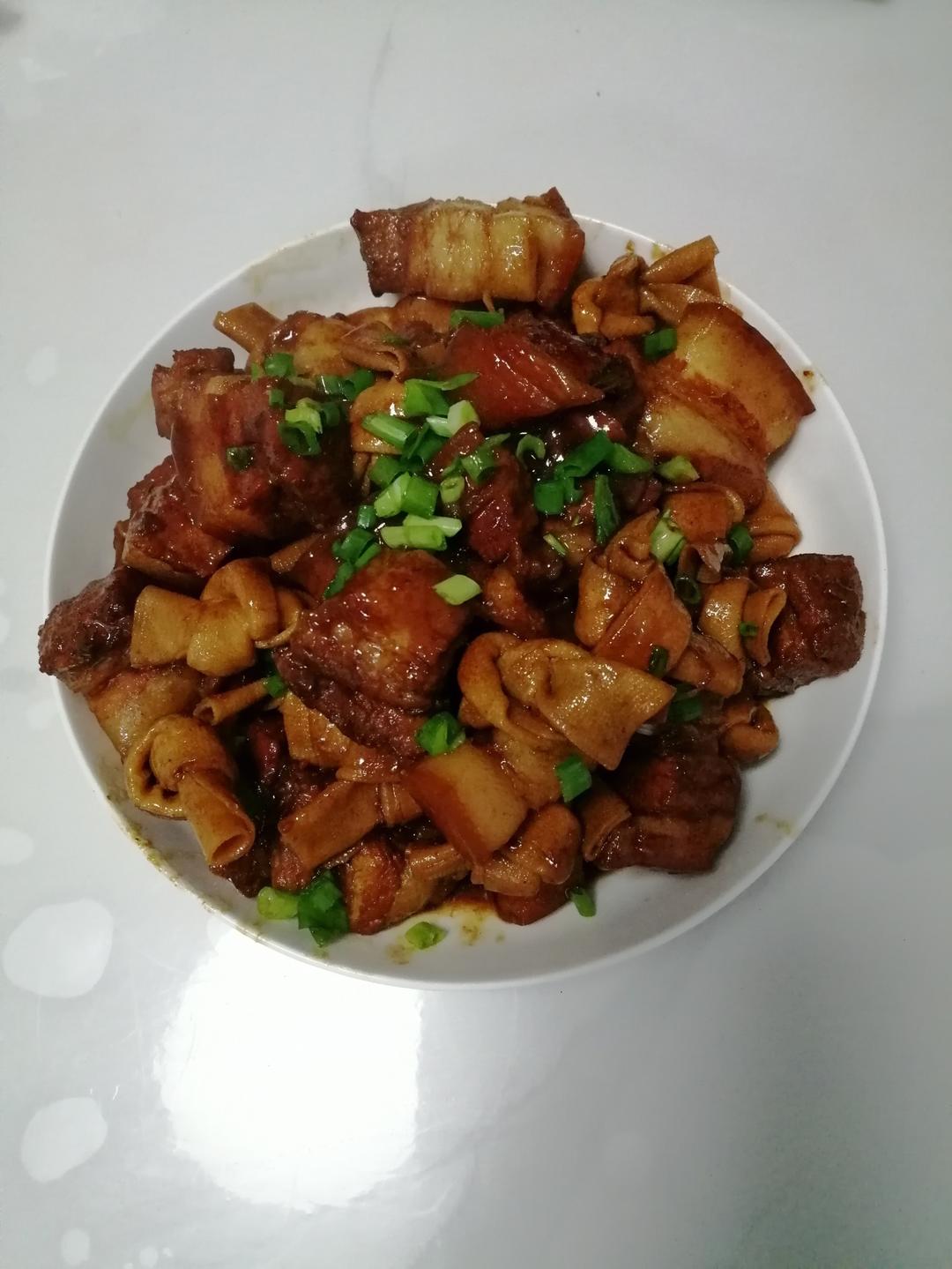 红烧肉千张结(豆腐皮)
