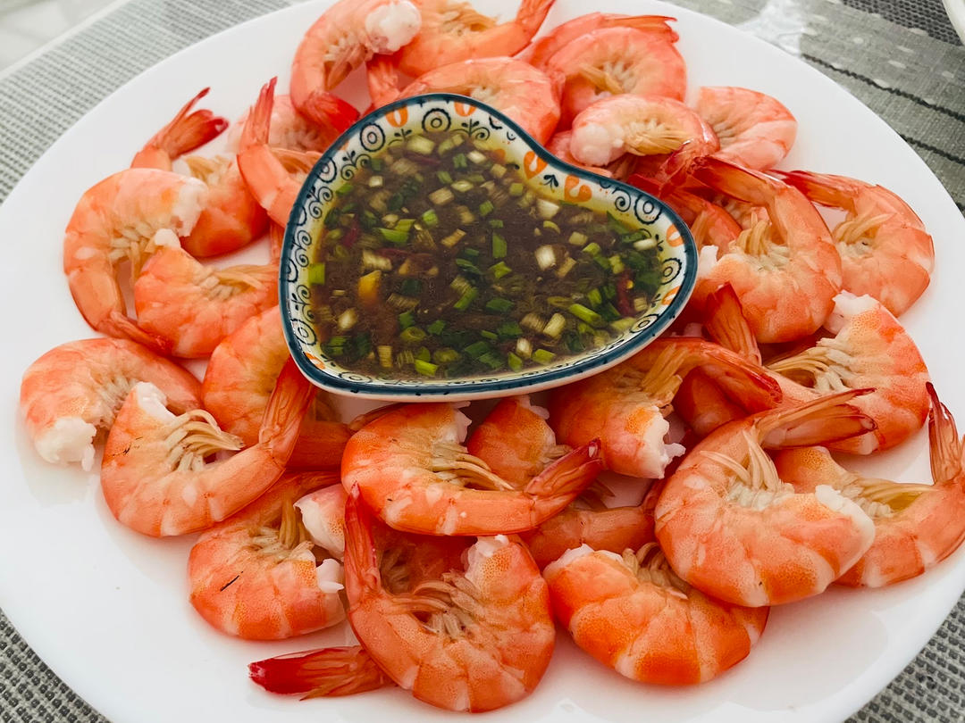 最简单的白灼虾（水煮）盐水基尾虾