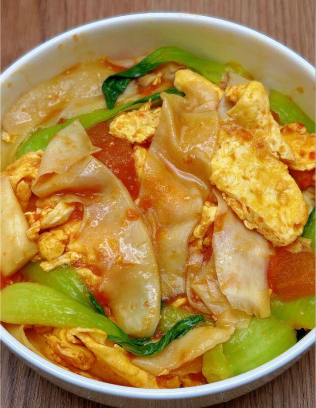 番茄杏鲍菇炒鸡蛋