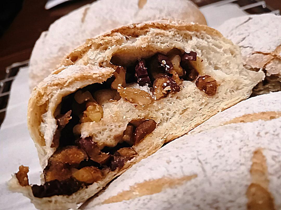 红糖红枣核桃软欧面包