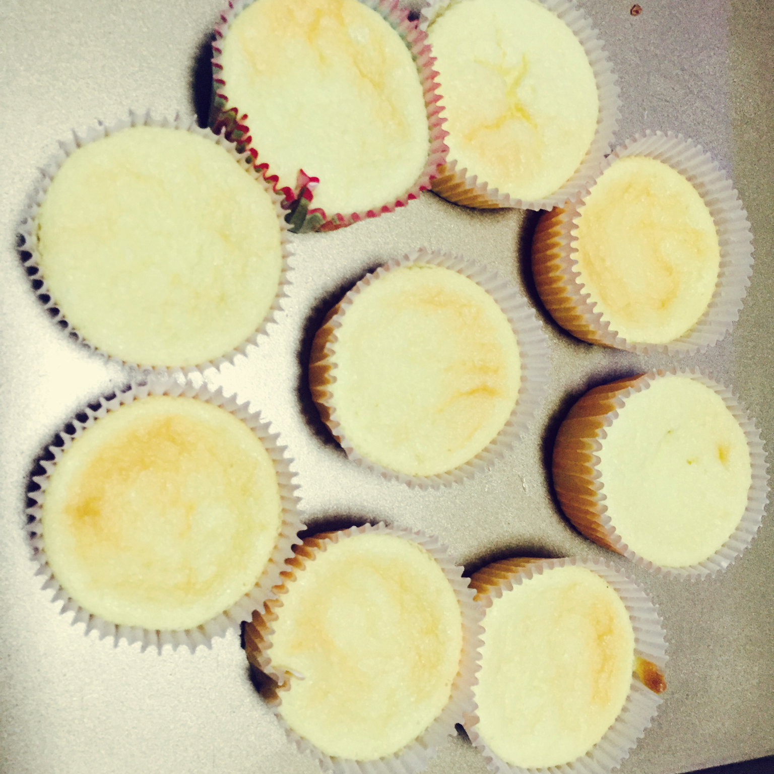 戚风杯子蛋糕^_^不开裂不回缩喔～