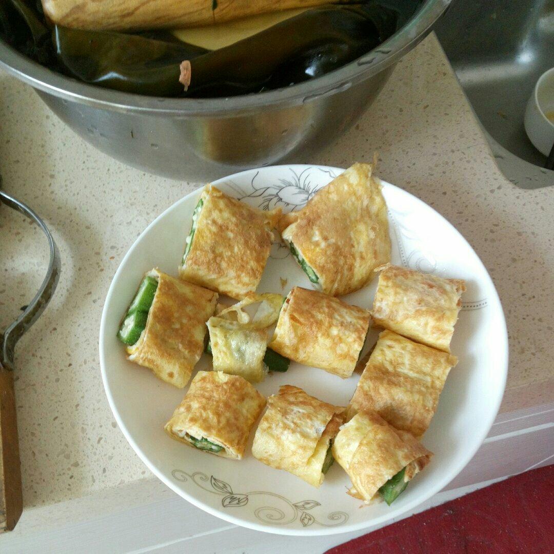 秋葵厚蛋烧