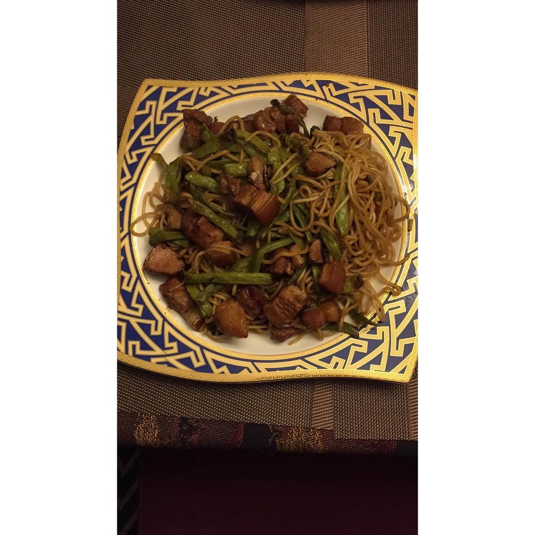 四季豆蒸面比炒面好吃