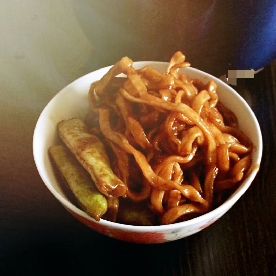 芸豆焖面（附万能的腌肉不老的办法）