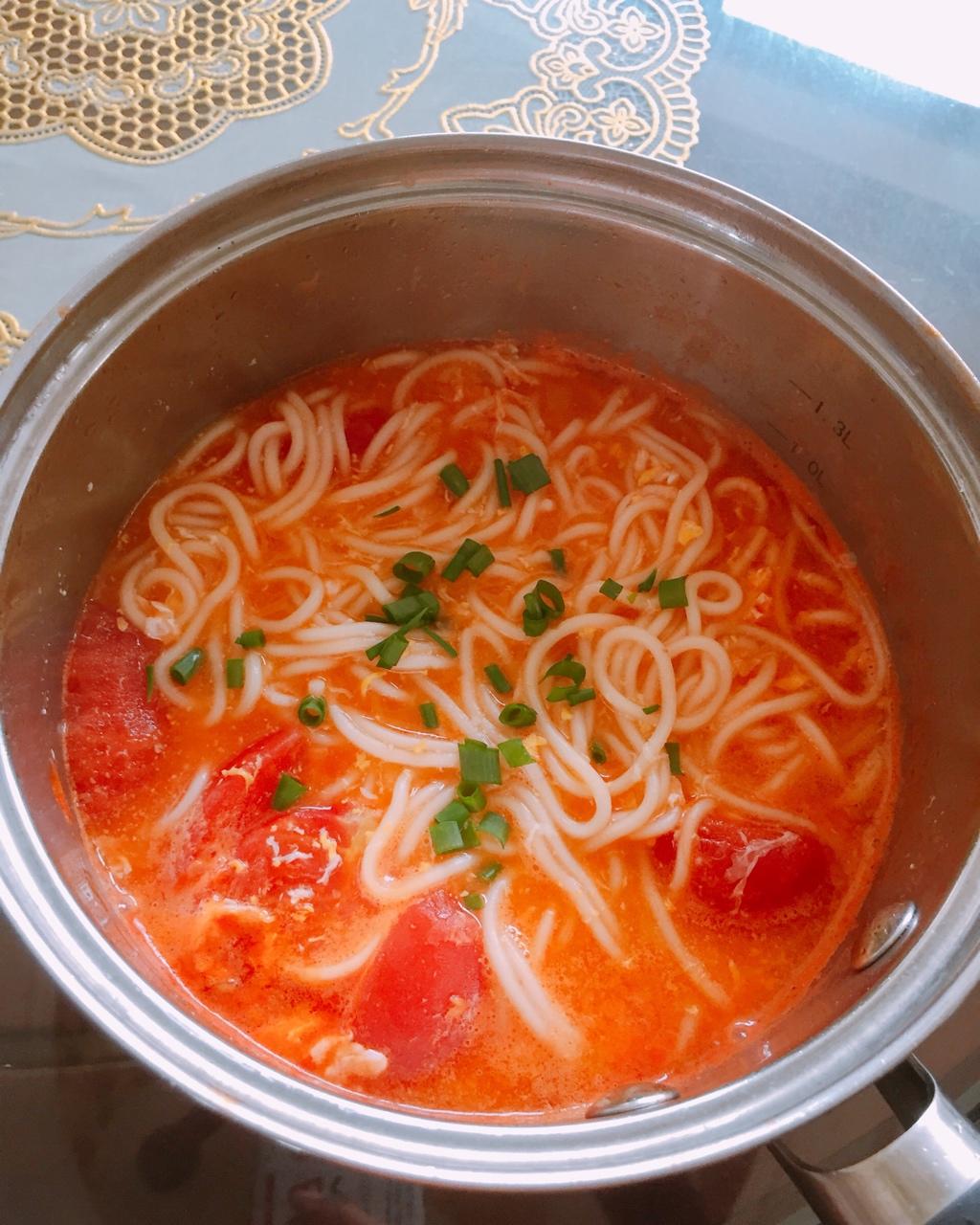 dear酱酱做的番茄鸡蛋热汤面