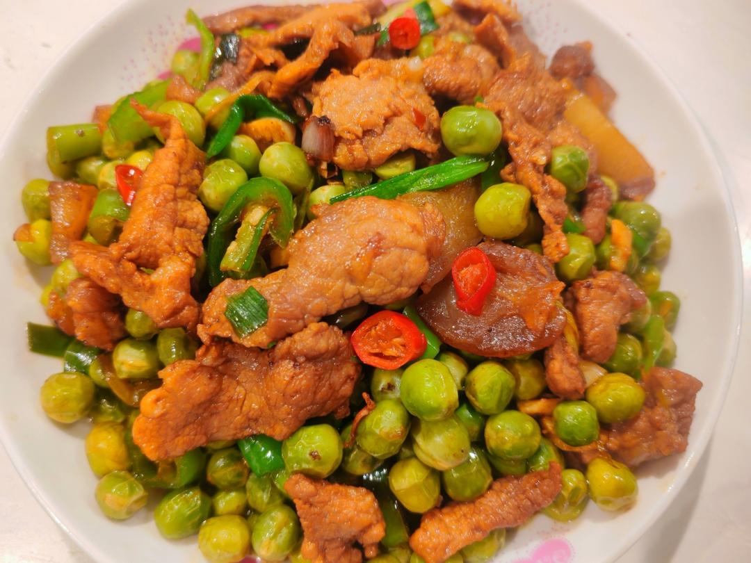 肉沫炒青豆