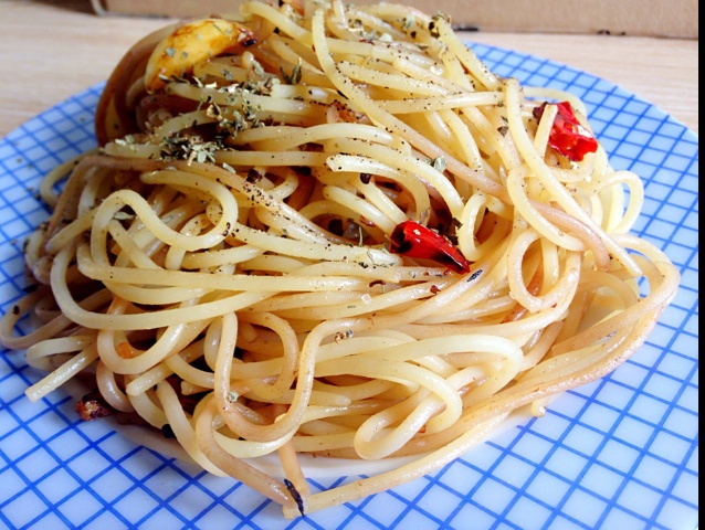 香蒜辣椒培根意面