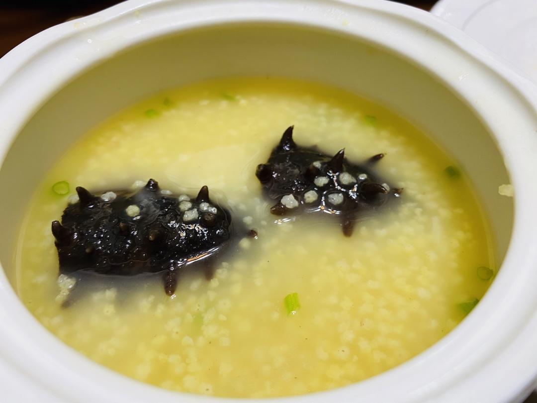 ailis做的鸡汁小米海参粥