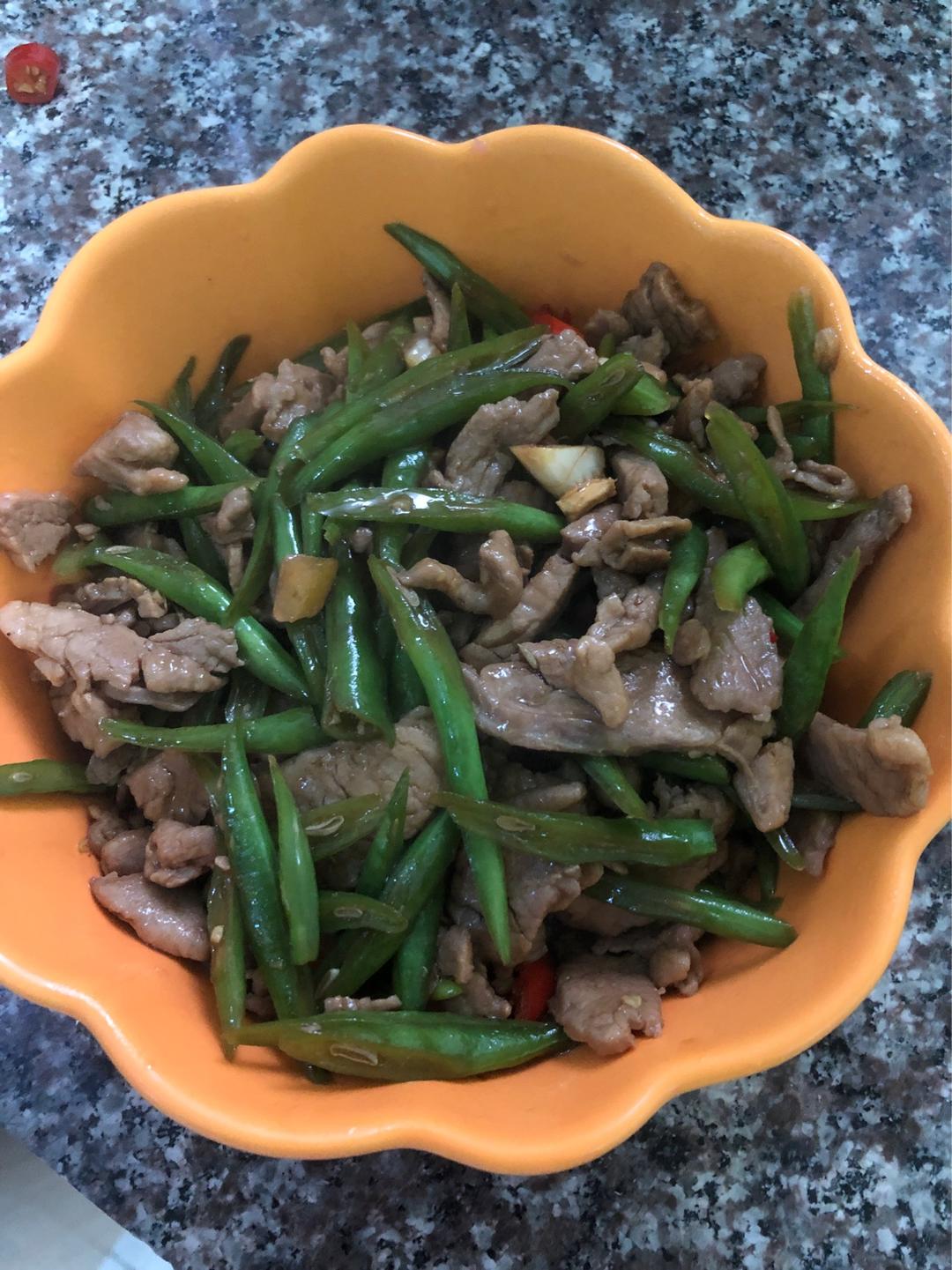 家常四季豆炒肉